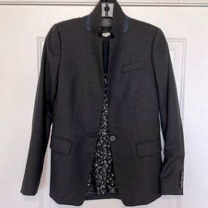 J. Crew Regent Black Size Small Wool Blazer